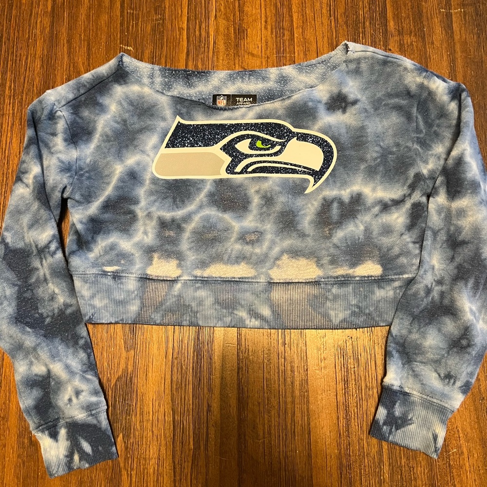 NFL Team Apparel Blue Tie-Dye Shirt